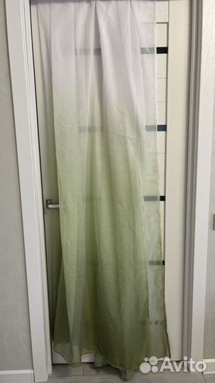 Тюль под лён амбре новый