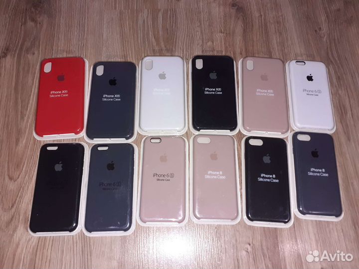 Чехлы Silicone Case на iPhone 6/6S, 8, Xr