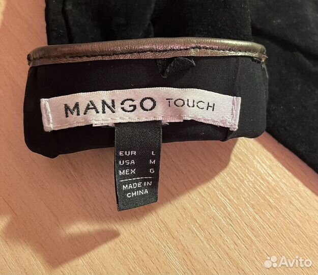Перчатки Mango женские кожаные замша новые