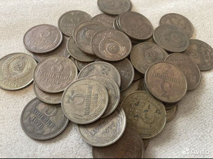 Монеты СССР одним лотом (1003 штуки)