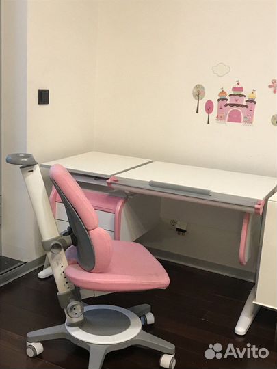 Растущая парта Дэми+кресло