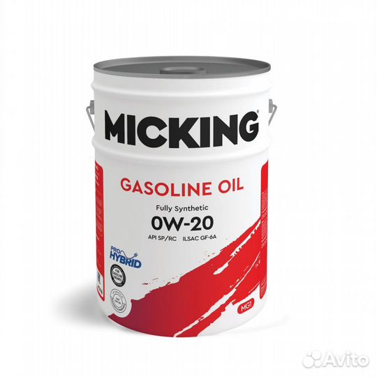 Micking Gasoline Oil MG1 0W-20 SP/RC synth. 200л