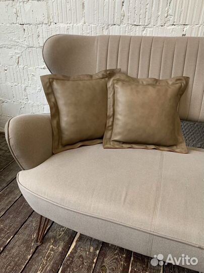 Набор подушек 2 шт кожа