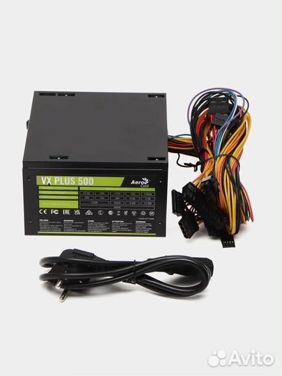 Блок питания aerocool vx plus 500w