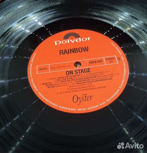 Rainbow On Stage LP оригинал Germany