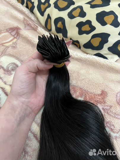 Волосы на лентах натуральные