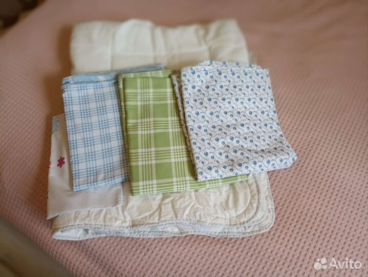 Одеяло и подушка с пост. бельём для новорожденных