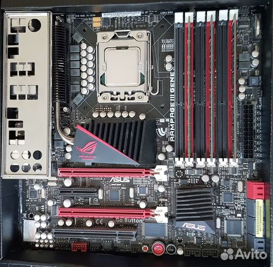 Asus rampage 3 gene+3x8 RAM+xeon X5670 комплект