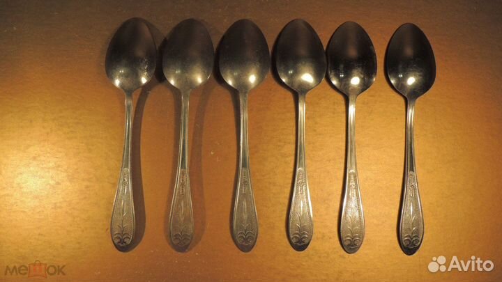 Ложки Столовые СССР 6 шт. нержавеющая сталь. *