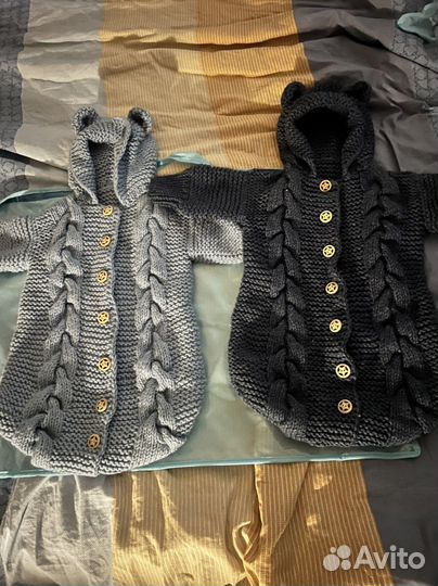 Вязанные конверты поддева для малышей