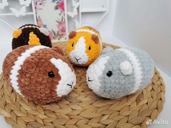 Игрушка Морская Свинка вязанная