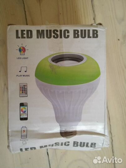 Лампа Bluetooth Колонка Музыка Свет