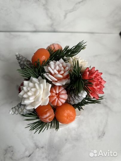 Букет из мыльных цветов