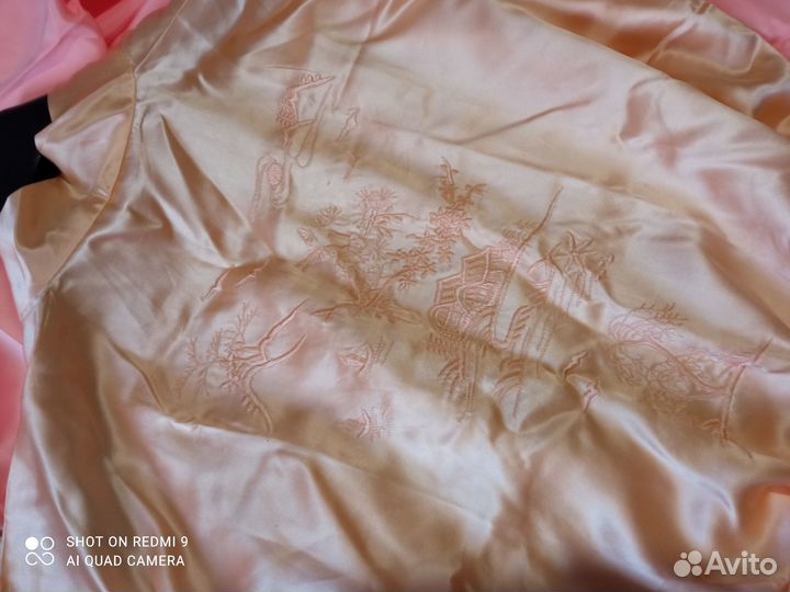 Халат женский длинный шелковый Италия