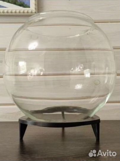 Аквариум круглый с подставкой 15 литров