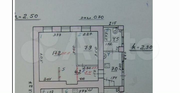 2-к. квартира, 42,8 м², 1/2 эт.