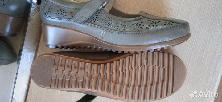 Туфли женские кожаные р.37-38