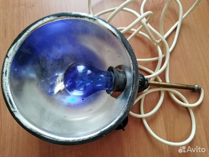 Синяя лампа для прогревания