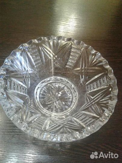 Вазочка,салатник,конфетница хрусталь Богемия,Винта