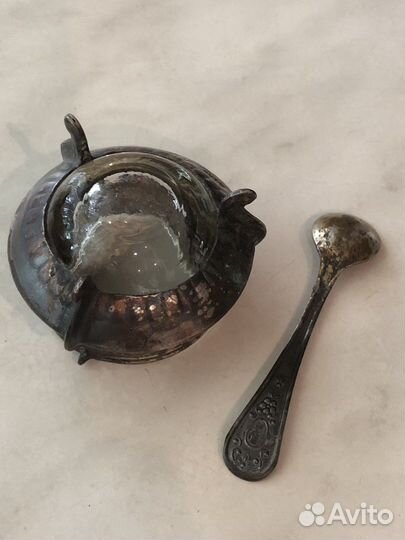 Солонка с ложечкой СССР