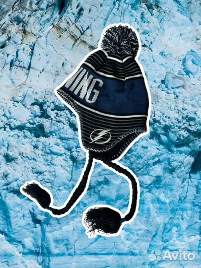 Шапка ушанка с банбоном tampa nhl