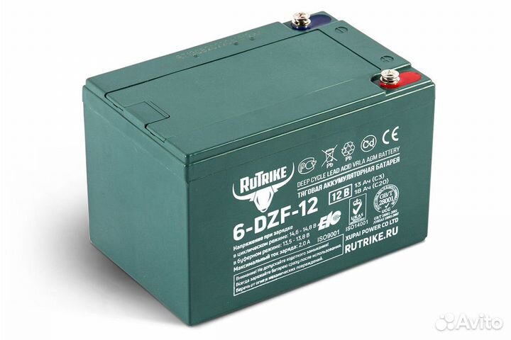 Аккумулятор тяговый RuTrike 6-DZF-12