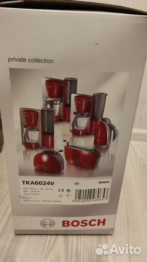 Кофеварка bosch tka 6024 новая