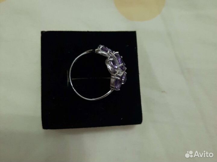 Комплект серебряный с аметистом
