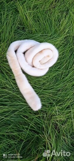 Норковый пояс черный и белый