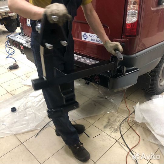 Бампер риф задний Соболь под лебедку с калиткой