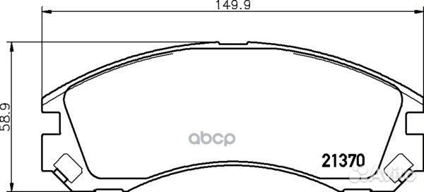 Колодки тормозные дисковые перед NP3032 NIS