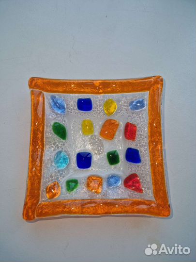 Блюдце пепельница Муранское стекло Оригинал