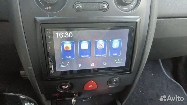 Новая магнитола с Carplay, bluetooth, aux, usb, sd