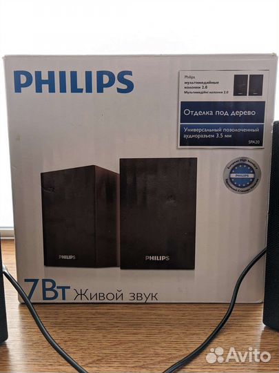 Philips SPA20 колонки usb, аудиоразъем 3,5 мм