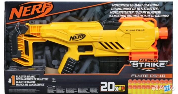 Nerf Бластер Alpha Strike Flyte CS-10 E8696