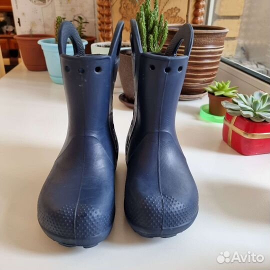 Сапоги резиновые crocs на мальчика