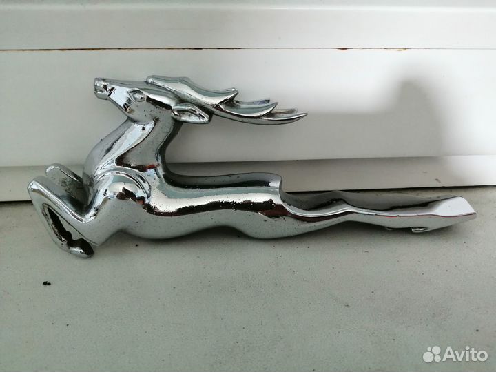 Газ 21 22 волга олень на капот хром СССР