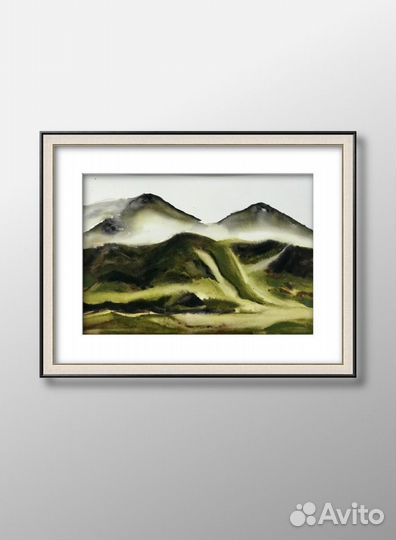 Живопись. Акварельный рисунок. Горный пейзаж