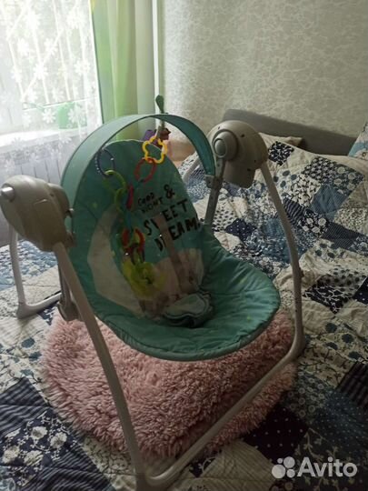 Детские электронные качели для новорожденных