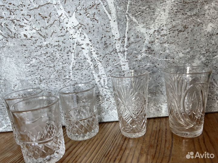 Стопки хрустальные СССР