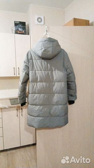 Пуховик зимний длинный женский