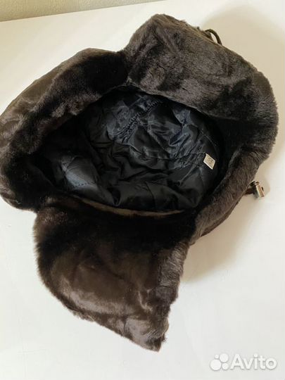 Шапка ушанка мутон детская