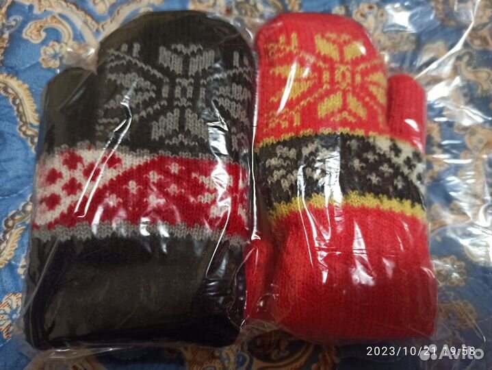 Варежки детские 1-2 года