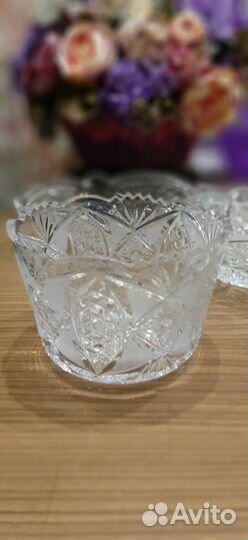 Хрустальные конфетницы, салатники, Чехия, СССР