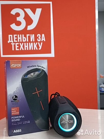 Bluetooth колонка aspor A665 (30лп)