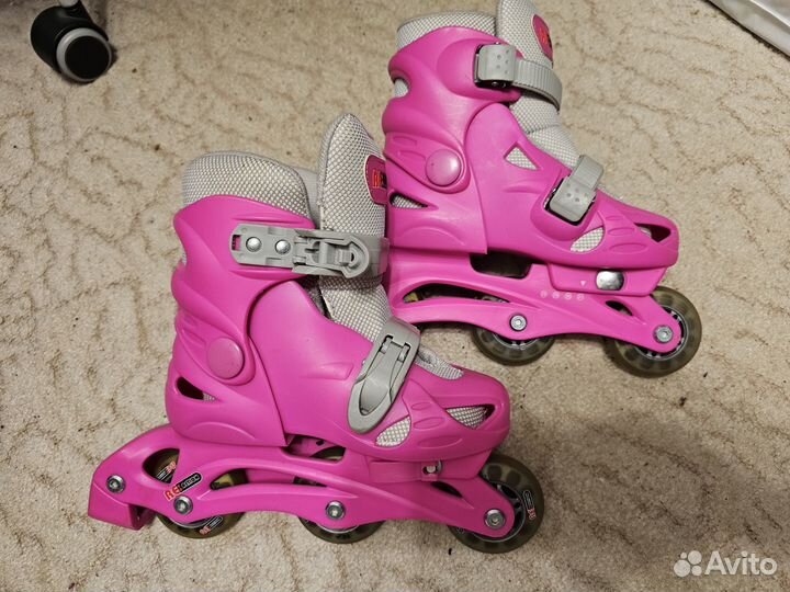 Роликовые коньки детские раздвижные