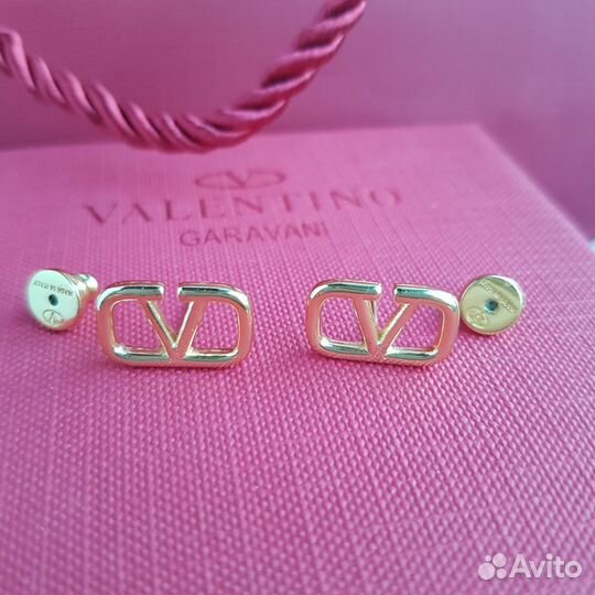 Серьги Valentino пуссеты