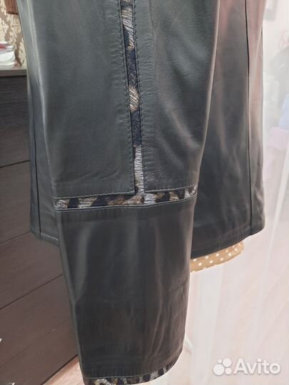 Куртка кожаная женская демисезонная