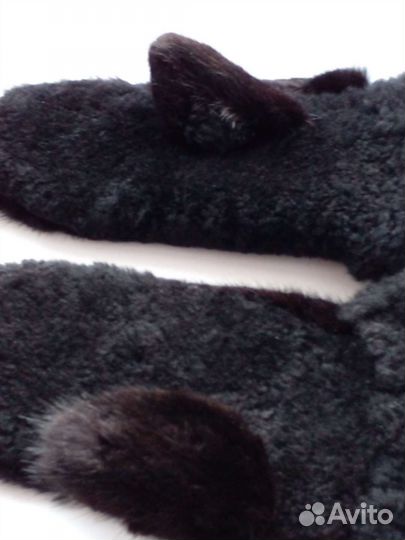 Варежки верх норка одна пара