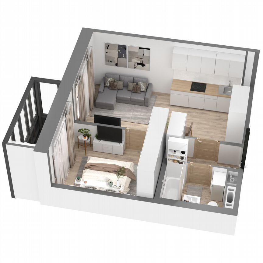 1-к. квартира, 36,2 м², 3/23 эт.